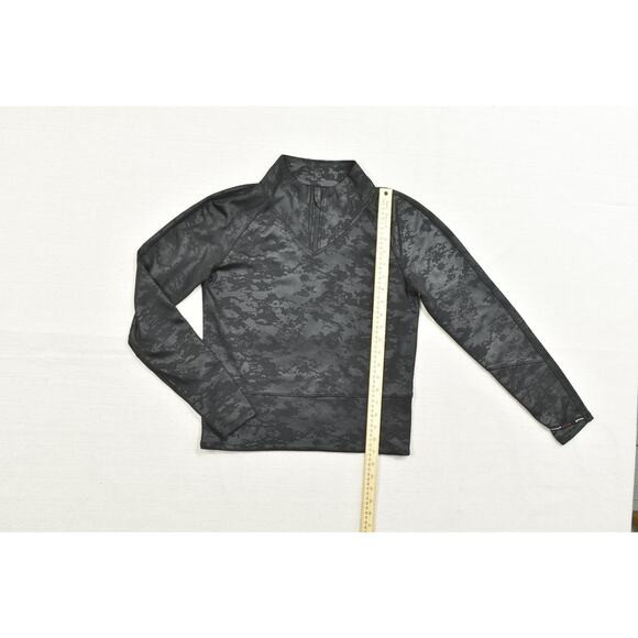 Spyder Active Black Camo 1/4 Zip Long Sleeve Pullover Regular Size S Polyester - Picture 4 of 8